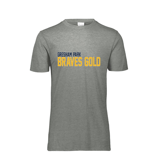 [FTSCUBGY-AS-LOGO3] Decker Men's Tri-Blend T-Shirt - Short Sleeve (Adult S, Gray, Logo 3)