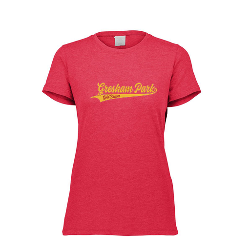[FTSCUBRD-FAXS-LOGO2] Decker Women's Tri-Blend T-Shirt - Short Sleeve (Female Adult XS, Red, Logo 2)