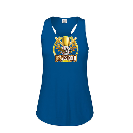 [3078.U55.S-LOGO1] Ladies Tri Blend Tank Top (Female Adult S, Royal, Logo 1)