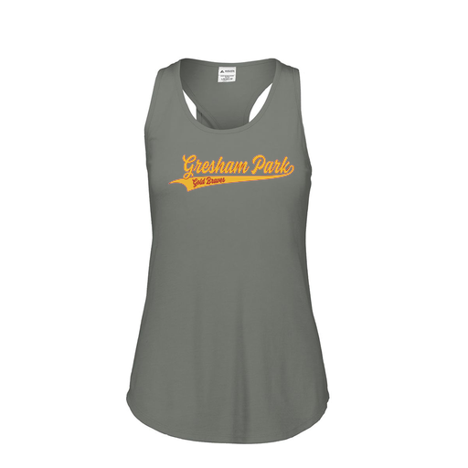 [FT0TUBGY-FAS-LOGO2] Ladies Tri Blend Tank Top (Female Adult S, Gray, Logo 2)