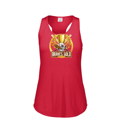 [3078.V96.S-LOGO1] Ladies Tri Blend Tank Top (Female Adult S, Red, Logo 1)