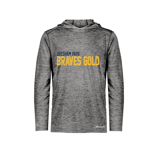 [FOLHCGBK-AS-LOGO3] Men's Charge Hoodie (Adult S, Black, Logo 3)