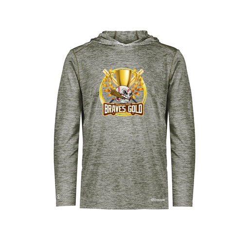 [FOLHCGGY-AS-LOGO1] Decker Men's Charge Hoodie (Adult S, Gray, Logo 1)