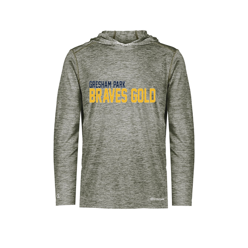 [FOLHCGGY-AS-LOGO3] Decker Men's Charge Hoodie (Adult S, Gray, Logo 3)