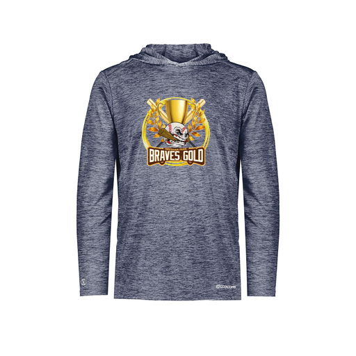 [FOLHCGNV-YS-LOGO1] Decker Youth Charge Hoodie (Youth S, Navy, Logo 1)