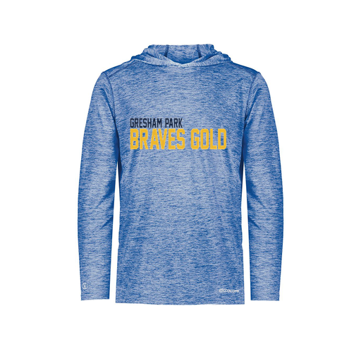 [FOLHCGRY-YS-LOGO3] Decker Youth Charge Hoodie (Youth S, Royal, Logo 3)