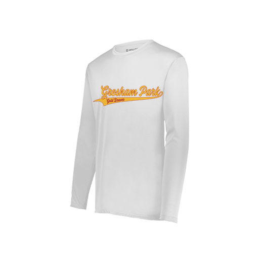 [222822.005.XS-LOGO2] Men's LS Smooth Sport Shirt (Adult XS, White, Logo 2)
