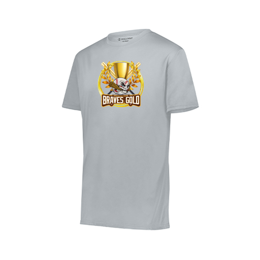 [222819.099.XXS-LOGO1] Youth Movement Dri Fit Shirt (Youth XXS, Silver, Logo 1)