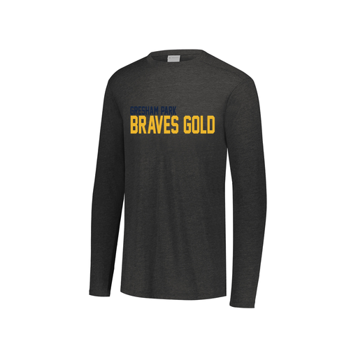 [3076.K94.S-LOGO3] Youth LS Ultra-blend T-Shirt (Youth S, Black, Logo 3)