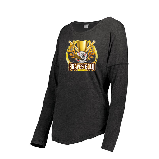 [FTLCUBBK-FAXS-LOGO1] Ladies LS Ultra-blend T-Shirt (Female Adult XS, Black, Logo 1)